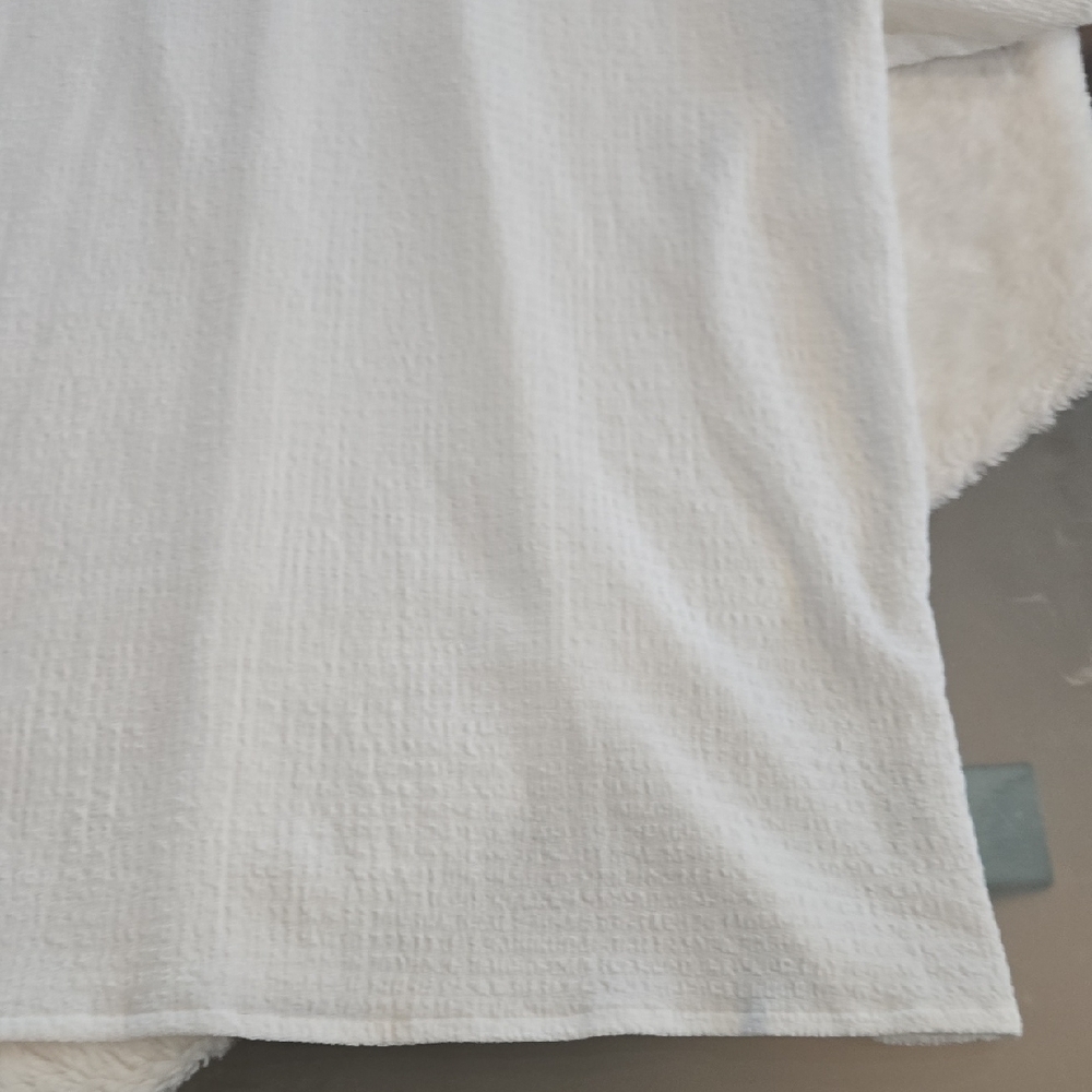 Source Unknown White Casual Button Down Shirt - image 9